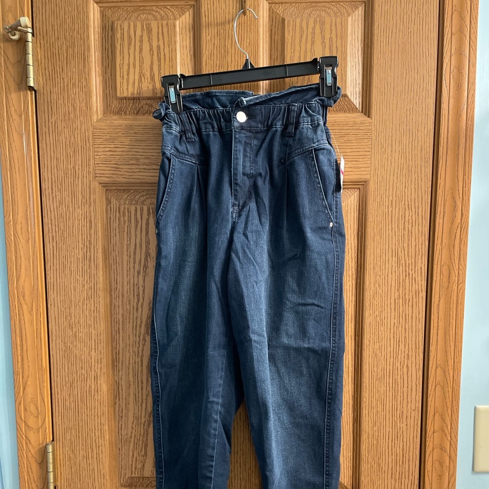 Vintage America Paperbag waist jeans size 4 NWT